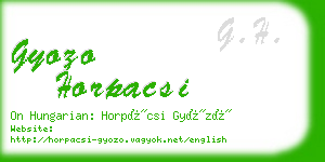 gyozo horpacsi business card